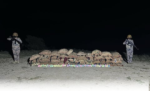 حرس الحدود بعسير يحبط تهريب 432 كيلوجرامًا من القات