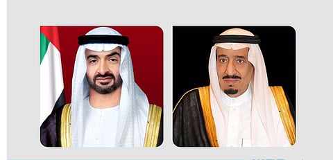 القيادة الإماراتية تهنئ خادم الحرمين وولي العهد بمناسبة اليوم الوطني الـ 94 للمملكة