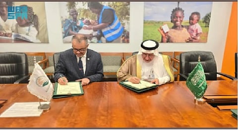 «سلمان الإغاثي» يوقّع اتفاقية تعاون مشترك مع «الصحة العالمية»
