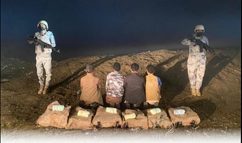 الدوريات البرية لحرس الحدود