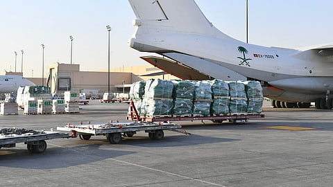 مغادرة الطائرة الإغاثية التاسعة ضمن الجسر الجوي السعودي لمساعدة الشعب اللبناني