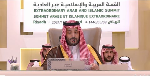 ولي العهد: أطلقنا التحالف الدولي لتنفيذ حل الدولتين بالشراكة مع الاتحاد الأوروبي واستضفنا الاجتماع الأول