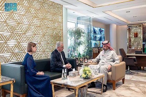 أمين منطقة الرياض يستعرض فرص التعاون مع وزير الاقتصاد والسياحة والرياضة السلوفيني
