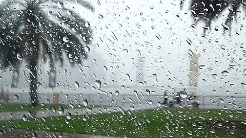 تواصل هطول الأمطار على منطقة القصيم