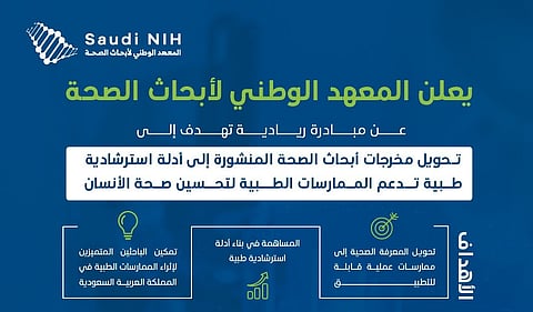 المعهد الوطني لأبحاث الصحة يُطلق مبادرة تحويل مخرجات أبحاث الصحة إلى معرفة طبية