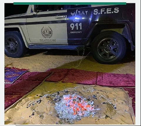 «الأمن البيئي» تضبط مقيمًا لإشعاله النار في أراضي الغطاء النباتي بمحمية طويق الطبيعية