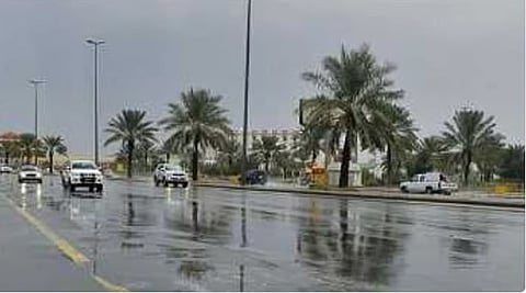 أمطار على مدينة عرعر