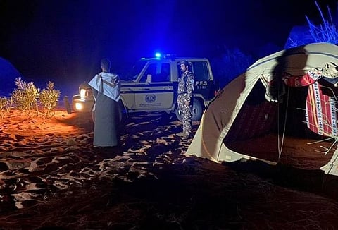 ضبط مواطن لارتكابه مخالفة التخييم دون ترخيص في محمية الملك عبدالعزيز الملكية