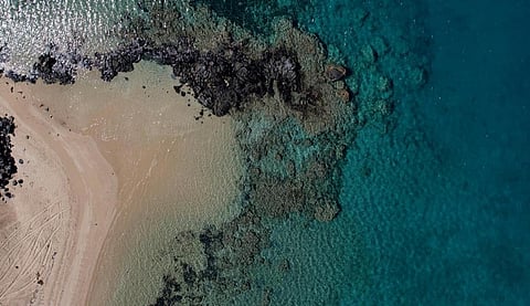 شاطئ الحرة الشمالية في أملج.. لوحة طبيعية تجمع بين الرمال البيضاء والصخور البركانية