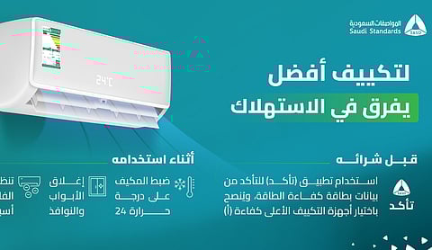 «المواصفات السعودية» توجه نصائح بشأن استخدام أجهزة التكييف في الصيف