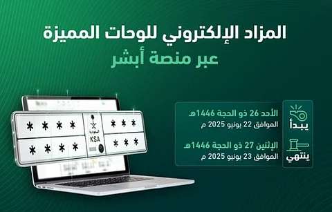 «المرور»: طرح مزاد اللوحات الإلكتروني غدًا الأحد