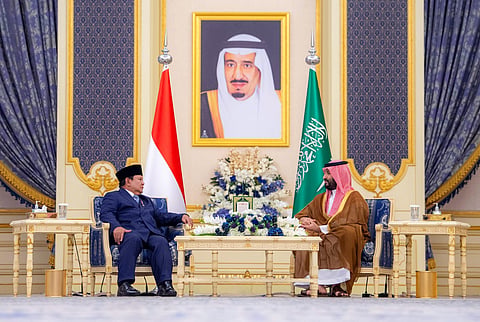 ولي العهد ورئيس جمهورية إندونيسيا يعقدان جلسة مباحثات رسمية
