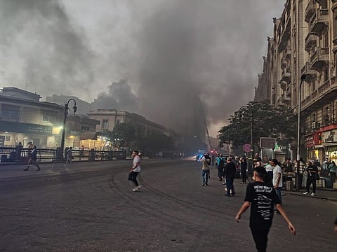 حريق سنترال رمسيس