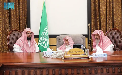 مفتي عام المملكة يستقبل رئيس جمعية "الدعوة والإرشاد" ببني مالك