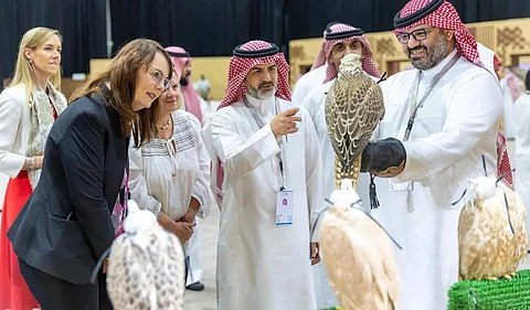 حضور لافت للسياح والعائلات الأجنبية في المزاد الدولي لمزارع إنتاج الصقور 2025