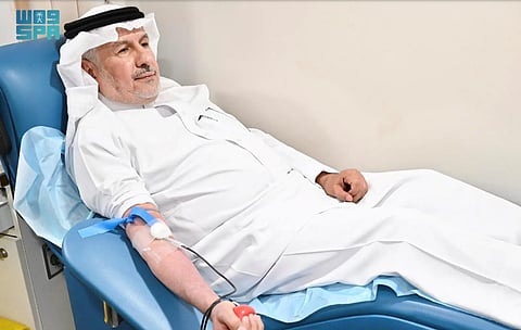 «الربيعة» ومنسوبو «سلمان للإغاثة» يشاركون في الحملة الوطنية للتبرع بالدم