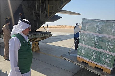 طائرة إغاثية السعودية