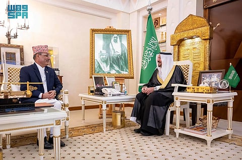 أمير القصيم يستقبل سفير جمهورية النيبال لدى المملكة