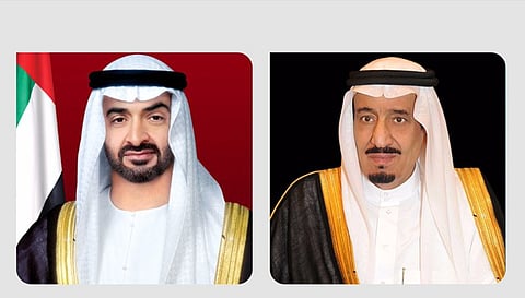 القيادة الإماراتية تهنئ خادم الحرمين الشريفين وولي العهد بمناسبة اليوم الوطني الـ95
