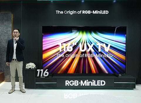 هايسنس تكشف عن أكبر تلفزيون في المملكة العربية السعودية «شاشة RGB-MiniLED UX بحجم 116 بوصة»