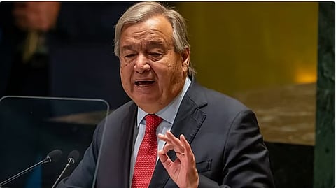 غوتيريش يرحّب بالاتفاق على تنفيذ المرحلة الأولى من مقترح الرئيس الأمريكي لوقف الحرب على غزة