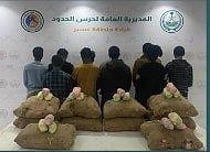 حرس الحدود بعسير يقبض على 10 إثيوبيين لتهريبهم 180 كيلوجرامًا من القات