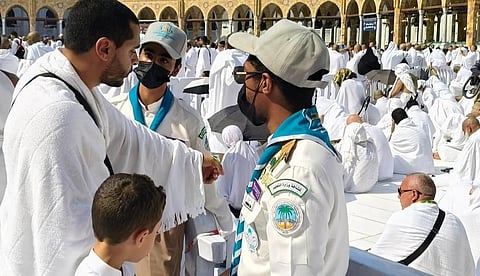 كشافة «تعليم مكة» تشارك في تنظيم وتفويج الحشود بالمسجد الحرام