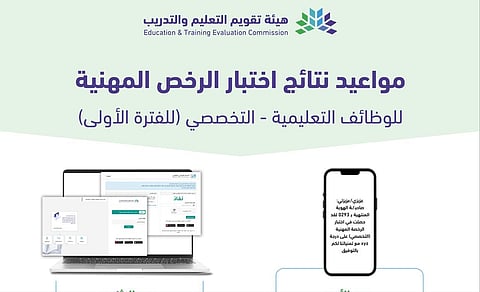 موعد نتيجة اختبار الرخصة المهنية التخصصي.. وخطوات الاستعلام عنها