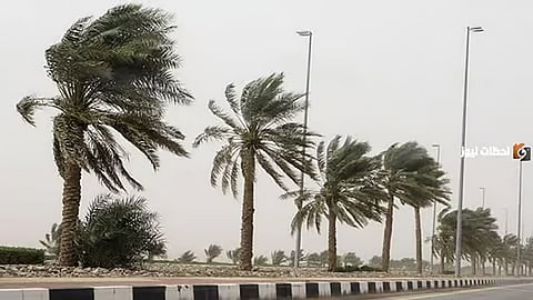 «الأرصاد»: رياح نشطة على منطقة تبوك