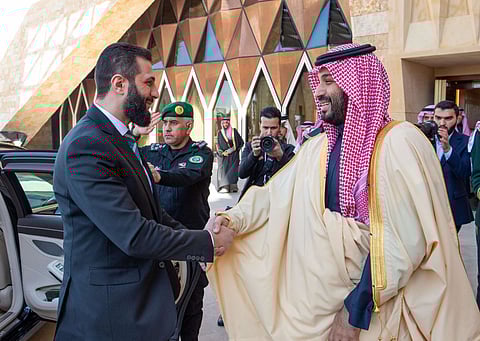 الأمير محمد بن سلمان وأحمد الشرع