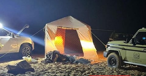 ضبط مواطن لارتكابه مخالفة التخييم دون ترخيص في محمية الملك عبدالعزيز الملكية