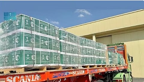 مساعدات إنسانيّة سعودية جديدة تعبر منفذ رفح متجهة إلى قطاع غزة