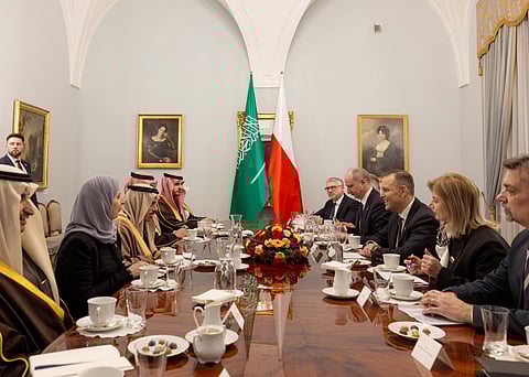 وزير الخارجية يثمن التوافق القائم بين المملكة وبولندا حيال القضية الفلسطينية