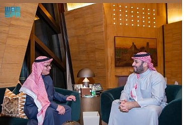 ولي العهد يستقبل البروفيسور عمر ياغي بمناسبة فوزه بجائزة نوبل في الكيمياء لعام 2025