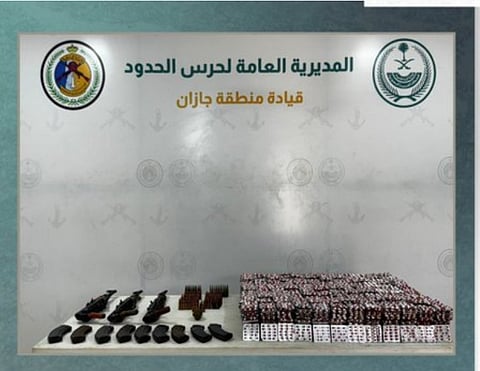 حرس الحدود بجازان يحبط تهريب 68,000 قرص خاضع لتنظيم التداول الطبي