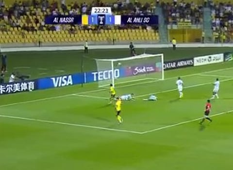 دوري أبطال آسيا 2.. النصر يتقدم على الأهلي بثلاثة أهداف مقابل هدف في الشوط الأول