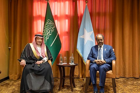 نائب وزير الخارجية يبحث تعزيز التعاون مع الرئيس الصومالي