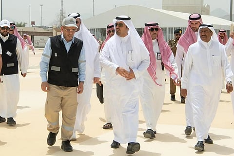 نائب أمير مكة يتفقد المشاعر المقدسة