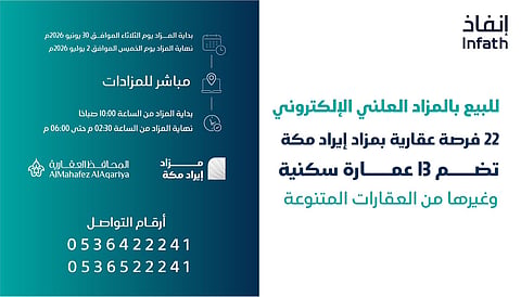 22 فرصة عقارية في مكة المكرمة بمزاد إيراد مكة