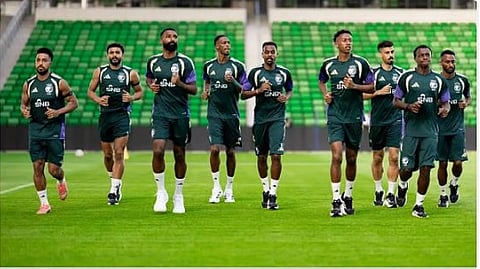 المنتخب السعودي يختتم تحضيراته لمواجهة الرأس الأخضر في كأس العالم