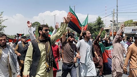 بالفيديو.. مظاهرات تناهض حركة طالبان وتؤيد أحمد مسعود في أفغانستان