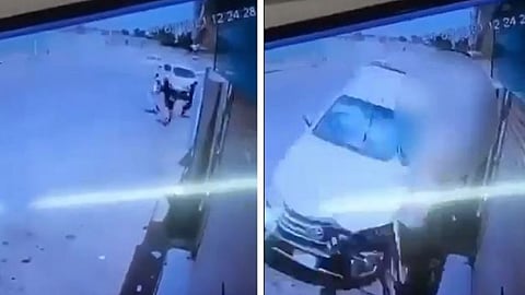 فيديو يوثق لحظة دهس قائد مركبة لطالبين أثناء التفحيط