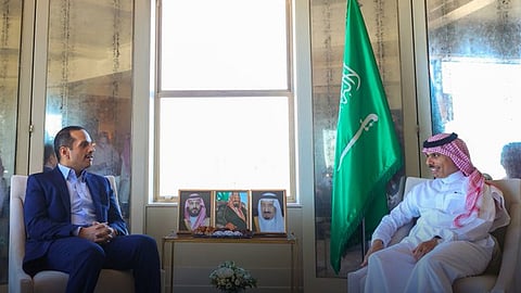وزير الخارجية يلتقي نظيره القطري بالأمم المتحدة