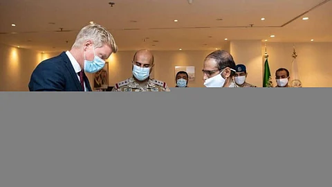 نائب رئيس هيئة الأركان قائد القوات المشتركة المكلف يستقبل هانز جروندبرغ