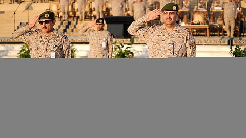 المقرن يحضر حفل تخريج الدفعة 82 من مرحلة الاستجداد الأولية بكلية الملك عبدالعزيز الحربية