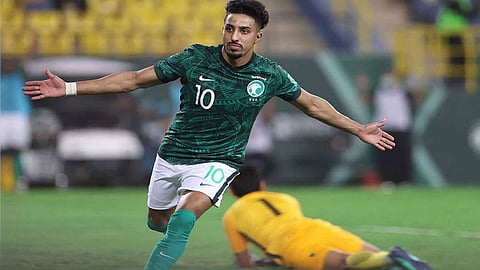 سالم الدوسري أفضل لاعب في مباراة المنتخب السعودي وأستراليا