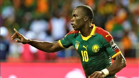 لاعب النصر يسجل في انتصار الكاميرون على مالاوي