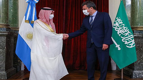 وزير الخارجية يبحث العلاقات الثنائية مع رئيس مجلس النواب الأرجنتيني