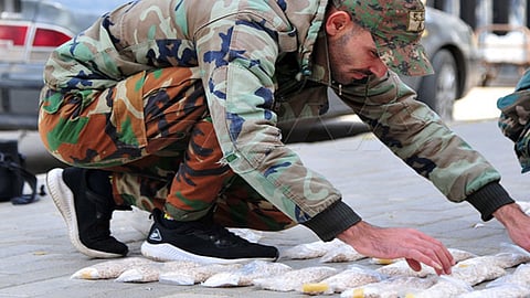 بالصور.. سوريا تحبط تهريب 525 كجم مخدرات داخل شحنة مكرونة كانت في طريقها للسعودية