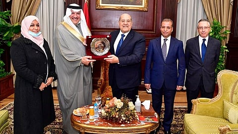 بالصور.. السفير نقلي يلتقي رئيس مجلس الشيوخ المصري